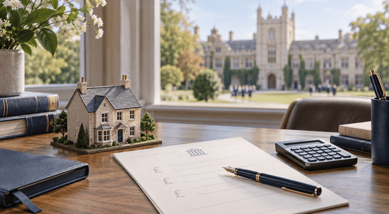 Parents planning Private School Fee Finance using property equity near an independent school