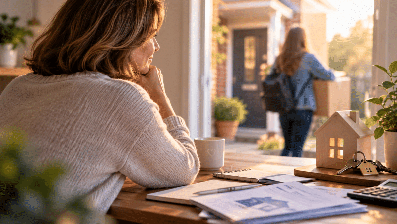First-Time Mortgage Buyers – mother considering how to support her adult child’s move towards homeownership without compromising her own financial security.